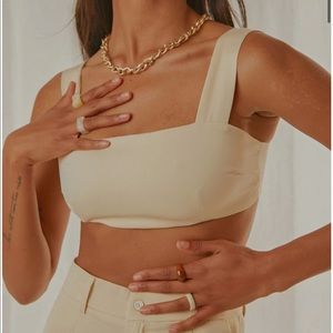 Peppermayo New Space Crop - Ivory